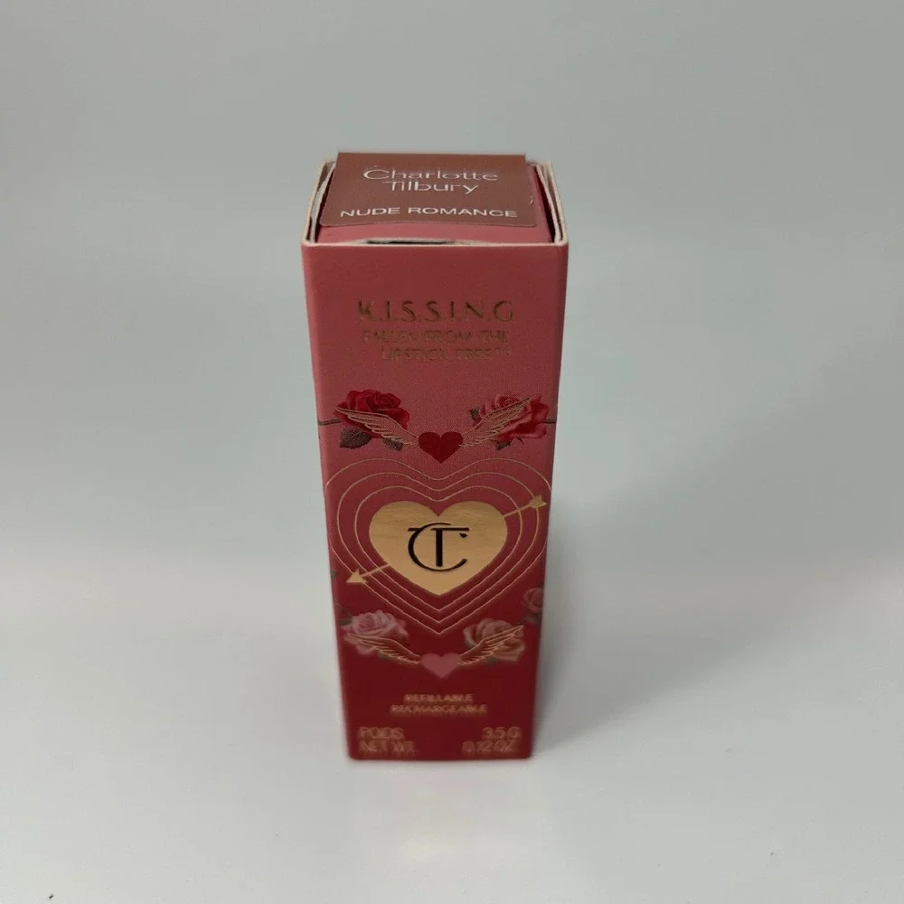 Charlotte Tilbury K.I.S.S.I.N.G Lipstick Nude Romance Refillable Satin‎ - NEW